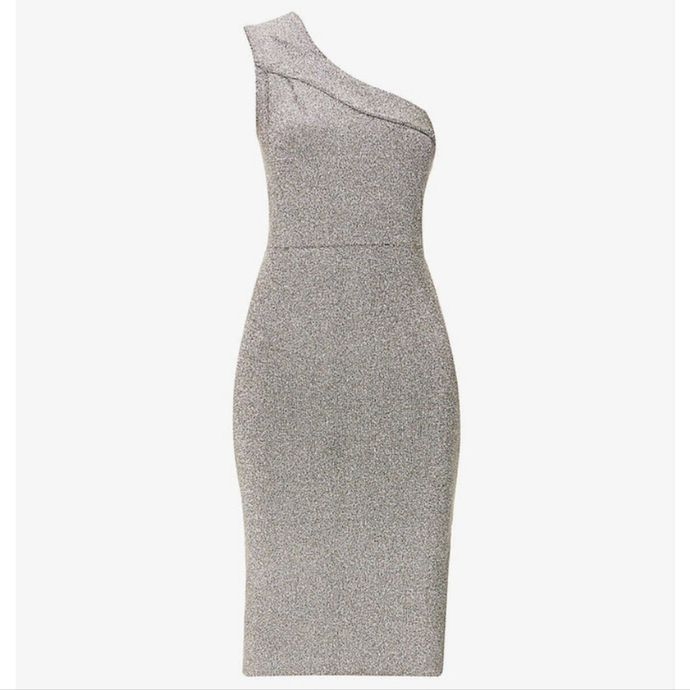 a-NWT REISS | Lordes Metallic Dress - Picture 1 of 11